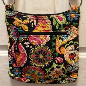Disney Parks Midnight with Mickey Mouse Vera Bradley Hipster Bag Crossbody -Used